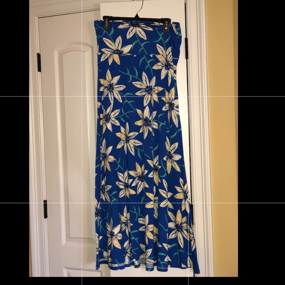 LulaRoe Maxi Skirt - Tropical Pattern - Size M